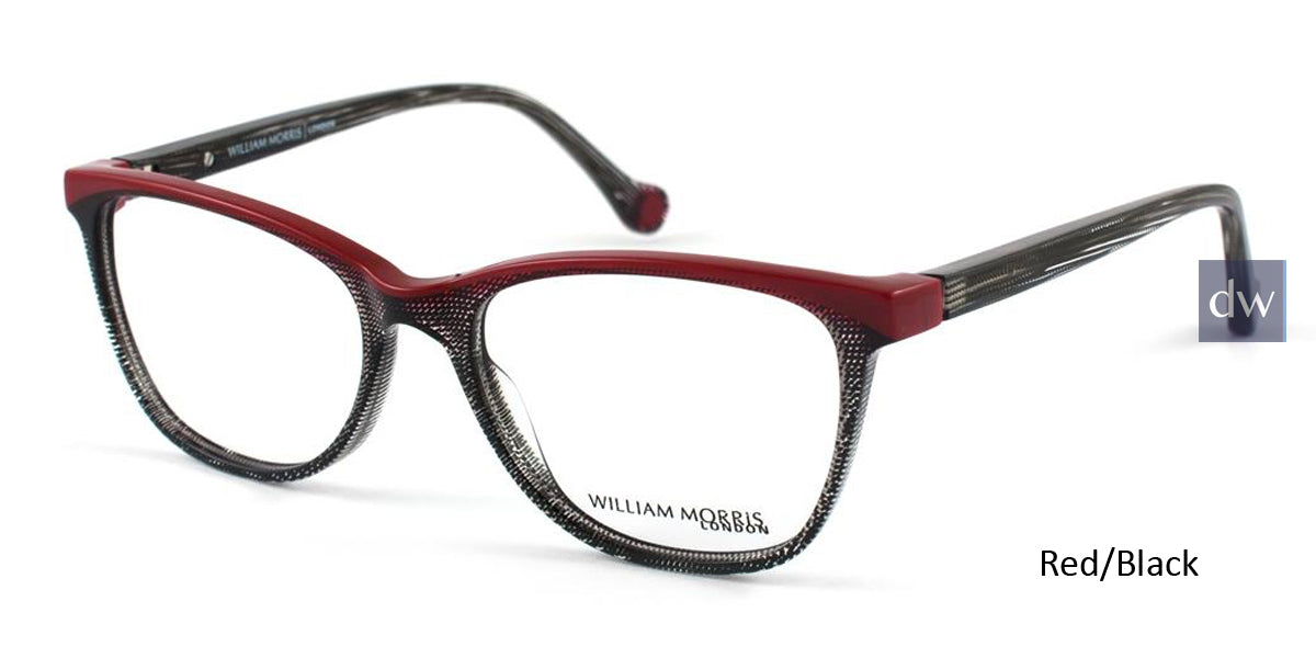Red/Black William Morris London WM50023 Eyeglasses.