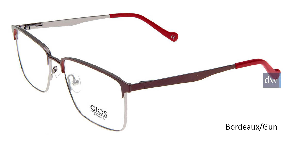 Bordeaux/Gun Gios Italia GLP100062 Eyeglasses