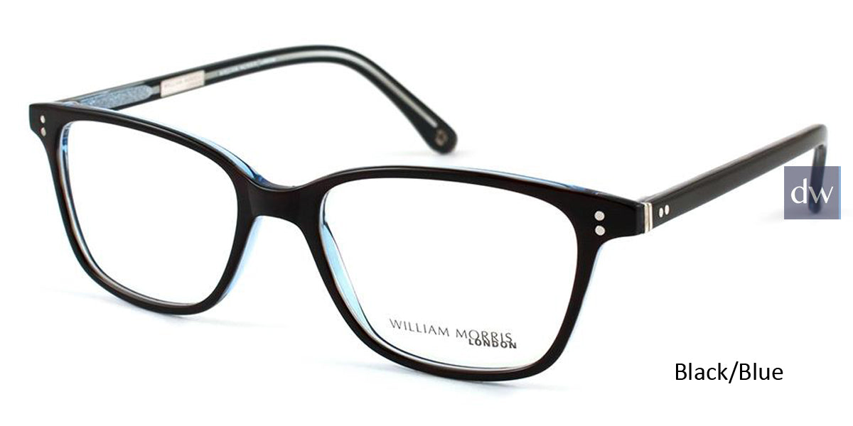 Black/Blue William Morris London WM8508 Eyeglasses.