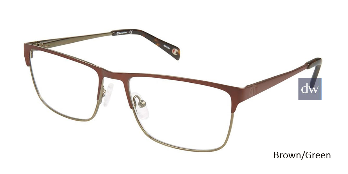 Brown/Green c03 Champion 1018 Eyeglasses.