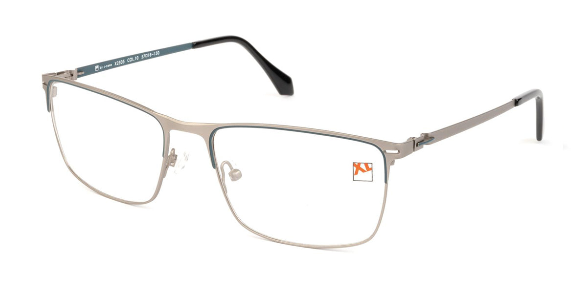 Silver/Petrol C-Zone XLX2505-10 Eyeglasses
