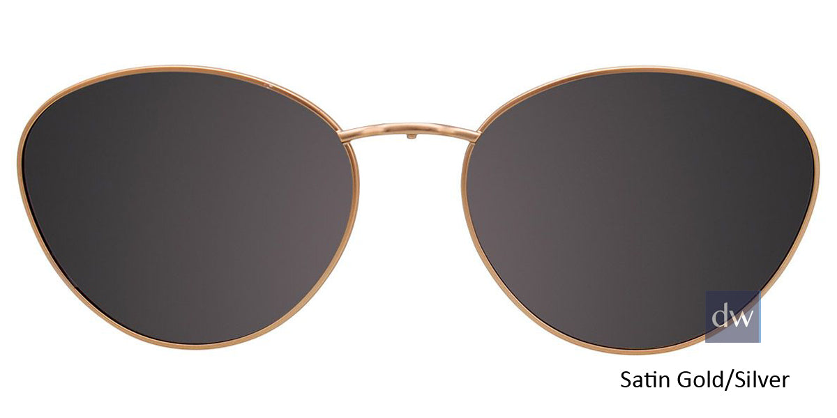 Satin Gold Silver Clip-On