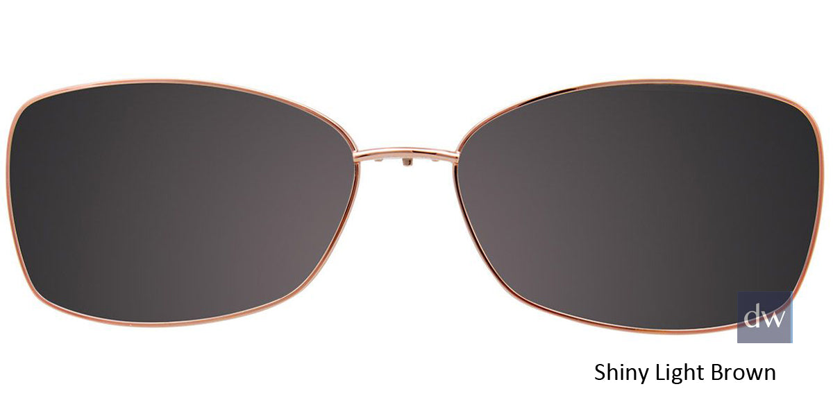 Shiny Light Brown Clip-On