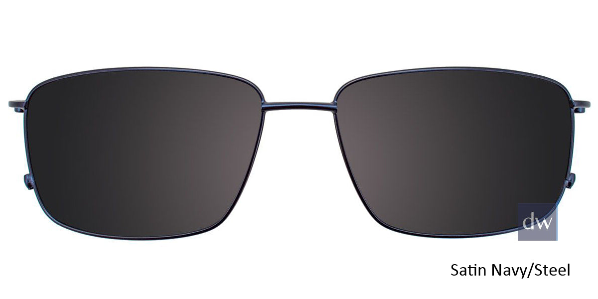 Satin Navy Steel Clip-On