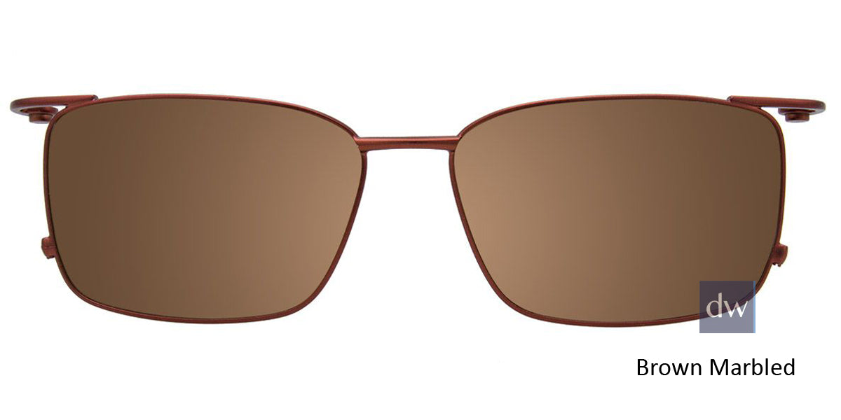 Brown Marbled Clip-On