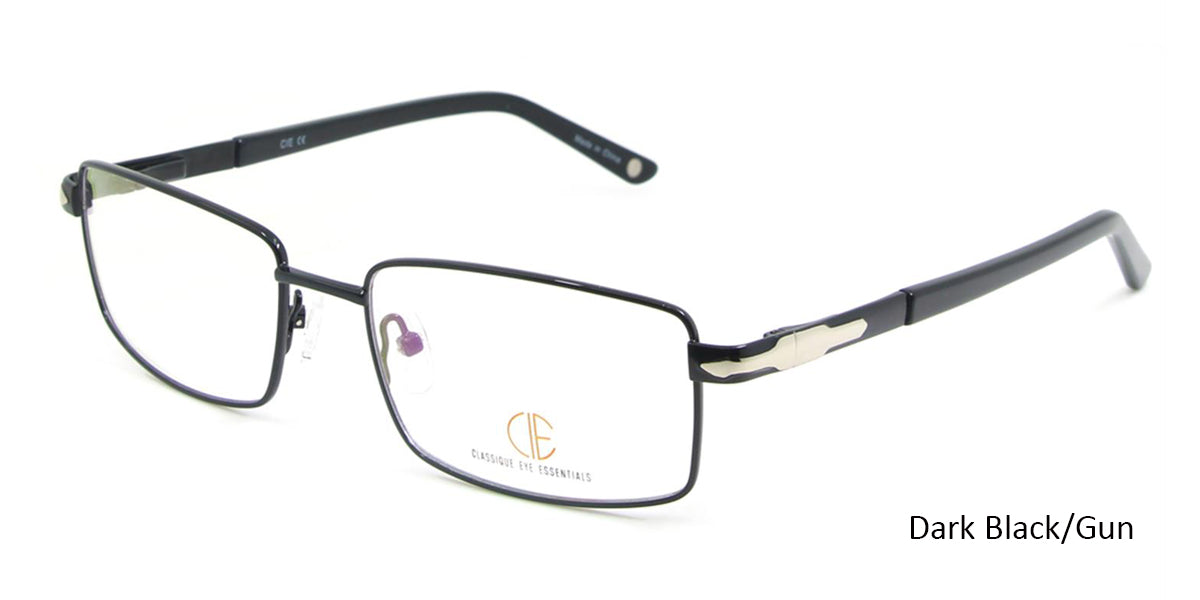 Dark Black/Gun CIE SEC117 Eyeglasses.