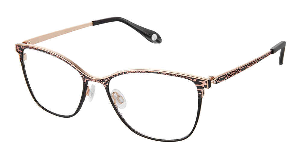 FYSH F-3712 Eyeglasses Black Rose Gold