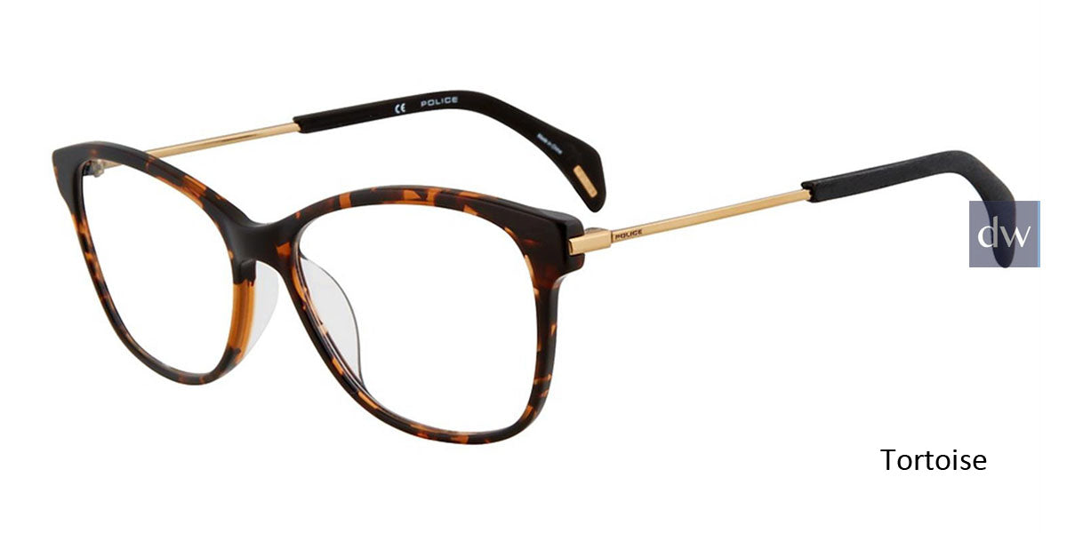 Tortoise Police VPL729 Eyeglasses.