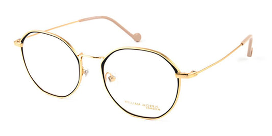 Gold/Black Rim William Morris London WM50099 Eyeglasses.