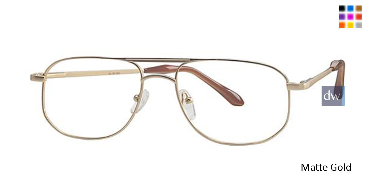 Matte Gold Parade 1535 Eyeglasses.