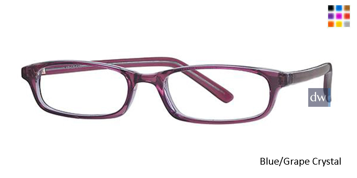 Blue/Grape Crystal Parade 1541 Eyeglasses - Teenager.