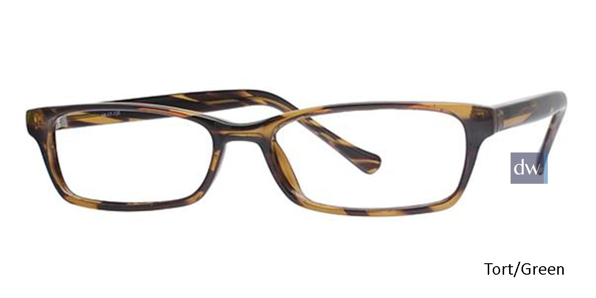 Tortoise/Green Parade 1570 Eyeglasses - Teenager.