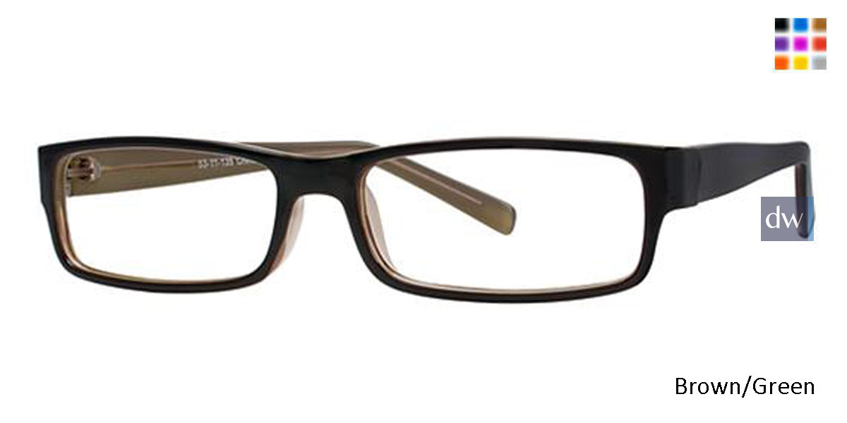 Brown/Green Parade 1706 Eyeglasses.