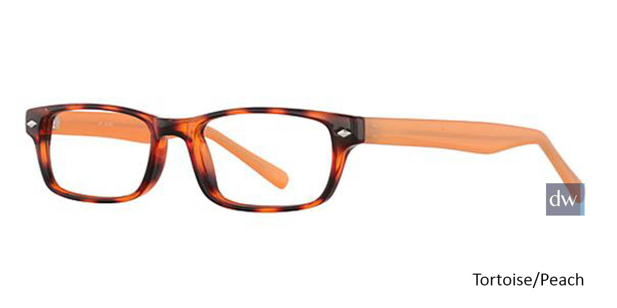 Tortoise/Peach Parade Q Series 1725 Eyeglasses.