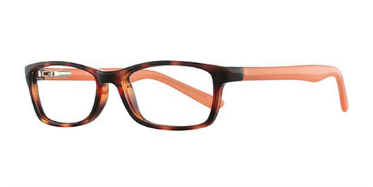 Tortoise/Peach Parade Q Series 1741 Eyeglasses.