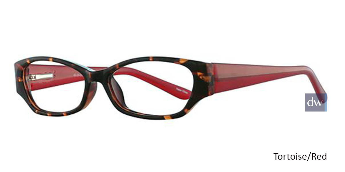 Tortoise/Red Parade Q Series 1742 Eyeglasses - Teenager
