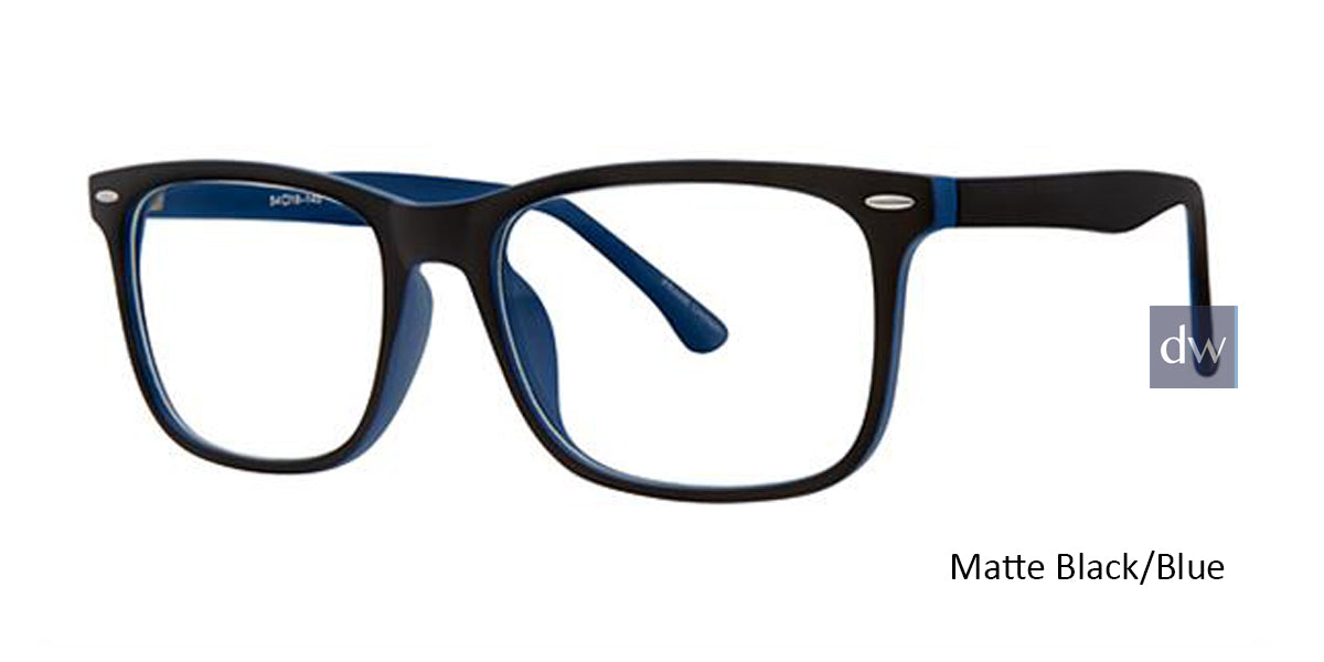 Matte Black/Blue Parade Q Series 1766 Eyeglasses.