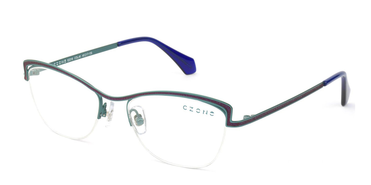Purple /Lt Blue  C-Zone E2219 Eyeglasses - Teenager.
