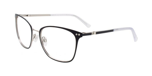 Matt Black & Silver Clip & Twist CT267 Eyeglasses.
