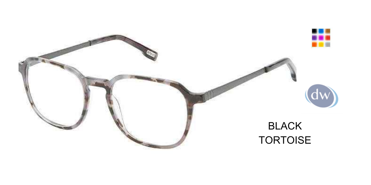 Evatik E-9207 Eyeglasses BLACK TORTOISE