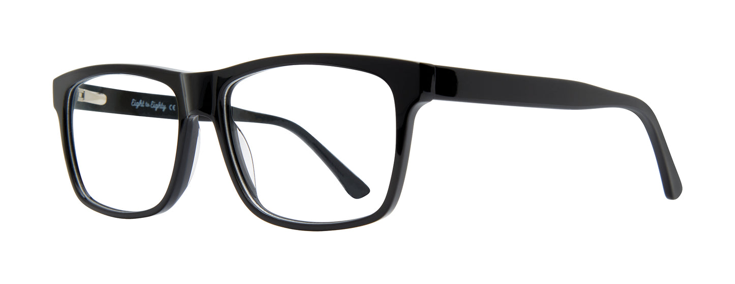 Black Eight to Eighty Maverick Eyeglasses