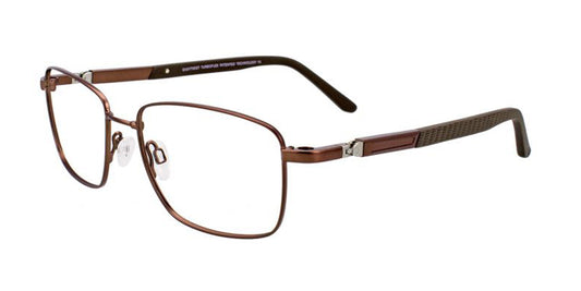 Satin Dark Brown Clip & Twist CT247 Eyeglasses.
