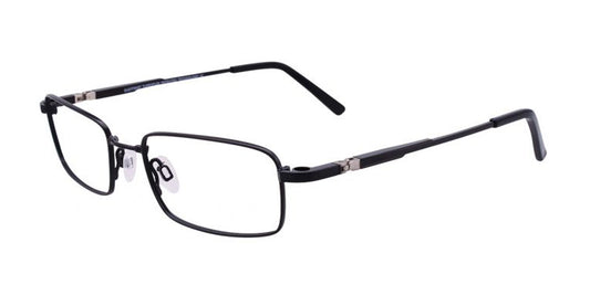 Satin Black Clip & Twist CT248 Eyeglasses.