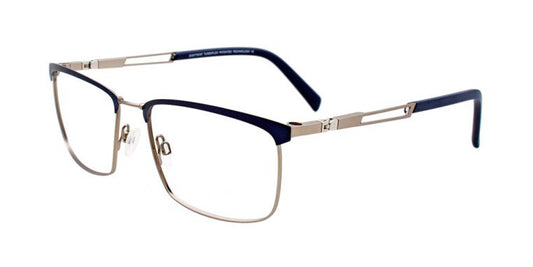 Matt Dark Blue & Matt Steel Clip & Twist CT264 Eyeglasses.