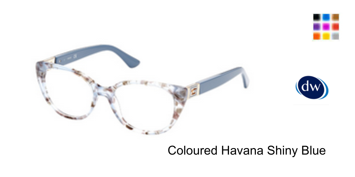 Coloured Havana Shiny Blue