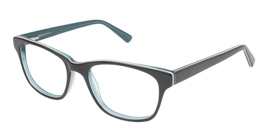Black/Turquoise (c01) Vision's 205 Eyeglasses.