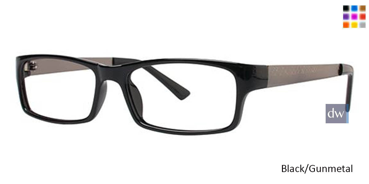 Black/Gunmetal Parade Plus 2111 Eyeglasses.