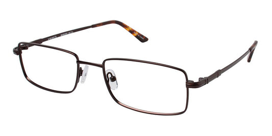 Matte Brown (c03) Vision's 215 Eyeglasses.