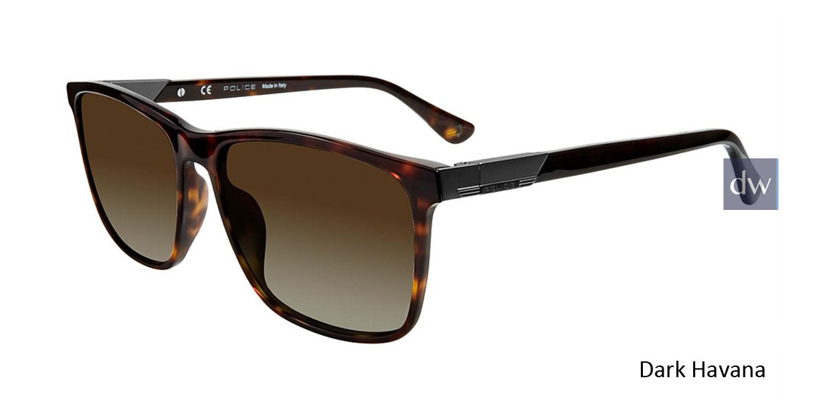 Dark Havana Police SPL773 Sunglasses.