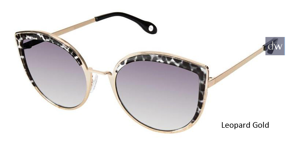 Leopard Gold Fysh F-2049 Sunglasses.