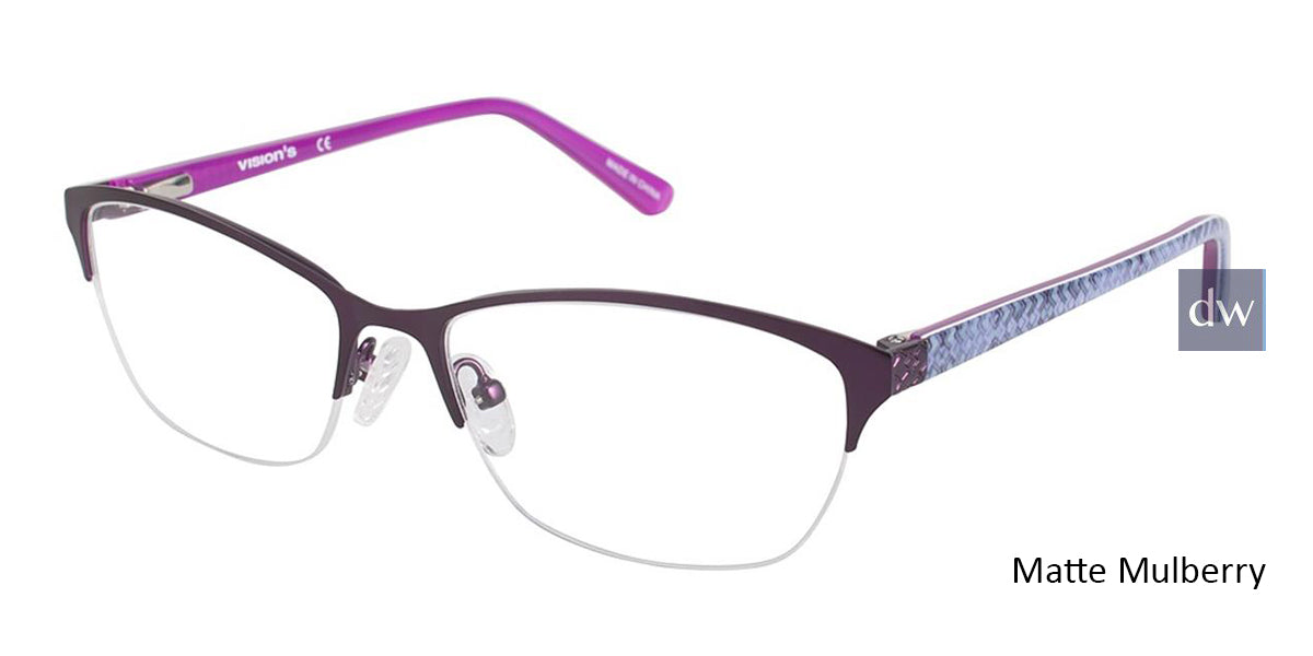 Matte Mulberry (c01) Vision's 232 Eyeglasses.
