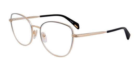 Gold Black 0301 Police VPL839 Eyeglasses.