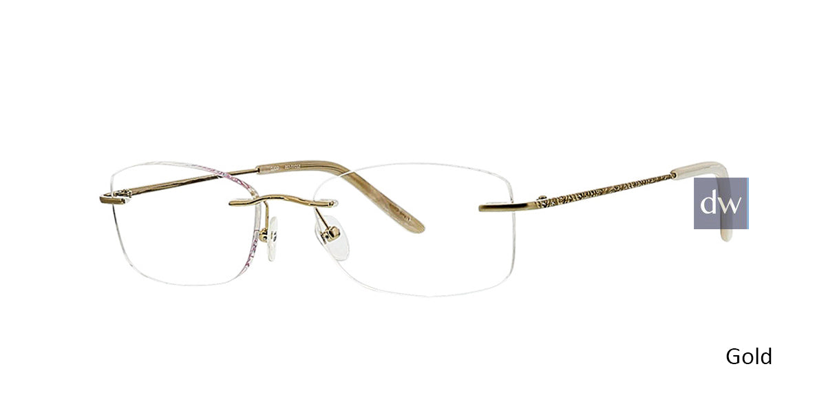 Gold Totally Rimless 250 Briolette Eyeglasses.