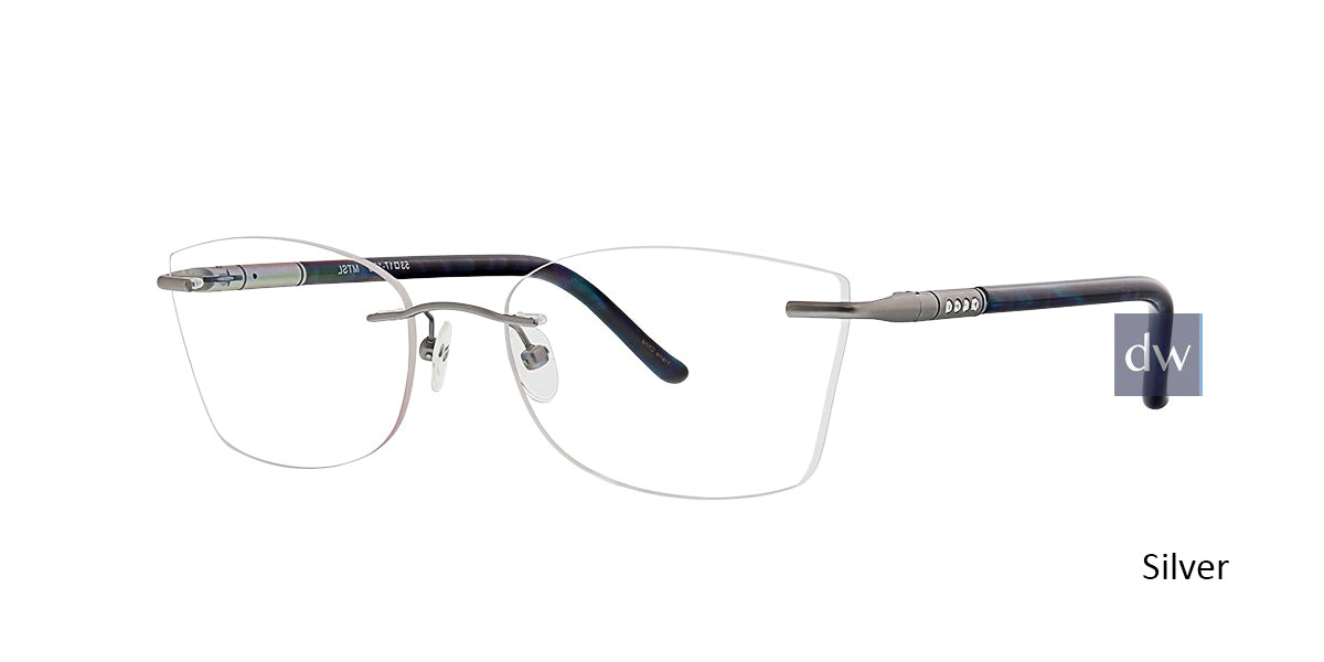 Silver Totally Rimless 259 Lumiere Eyeglasses.