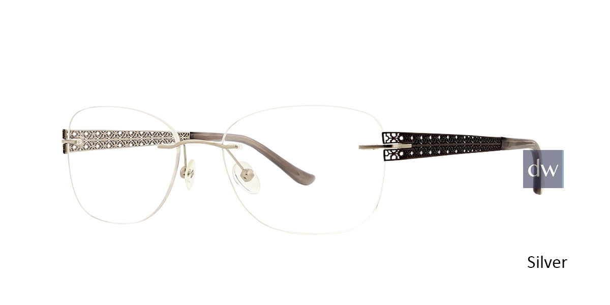 Silver Totally Rimless 269 Filigree Eyeglasses.
