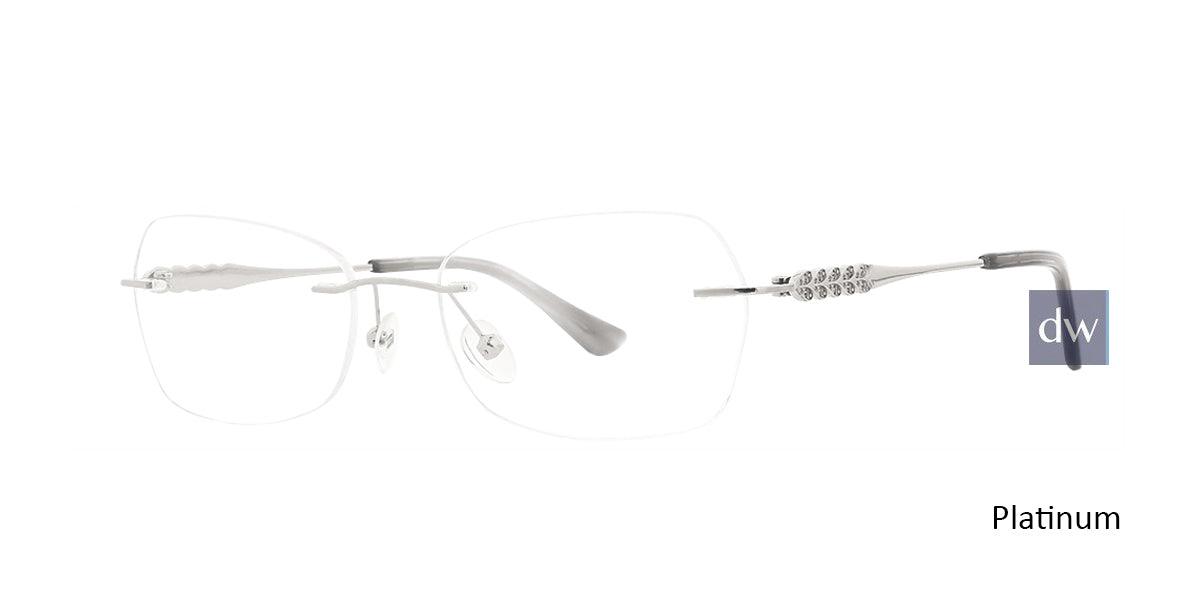 Platinum Totally Rimless 270 Luna Eyeglasses.