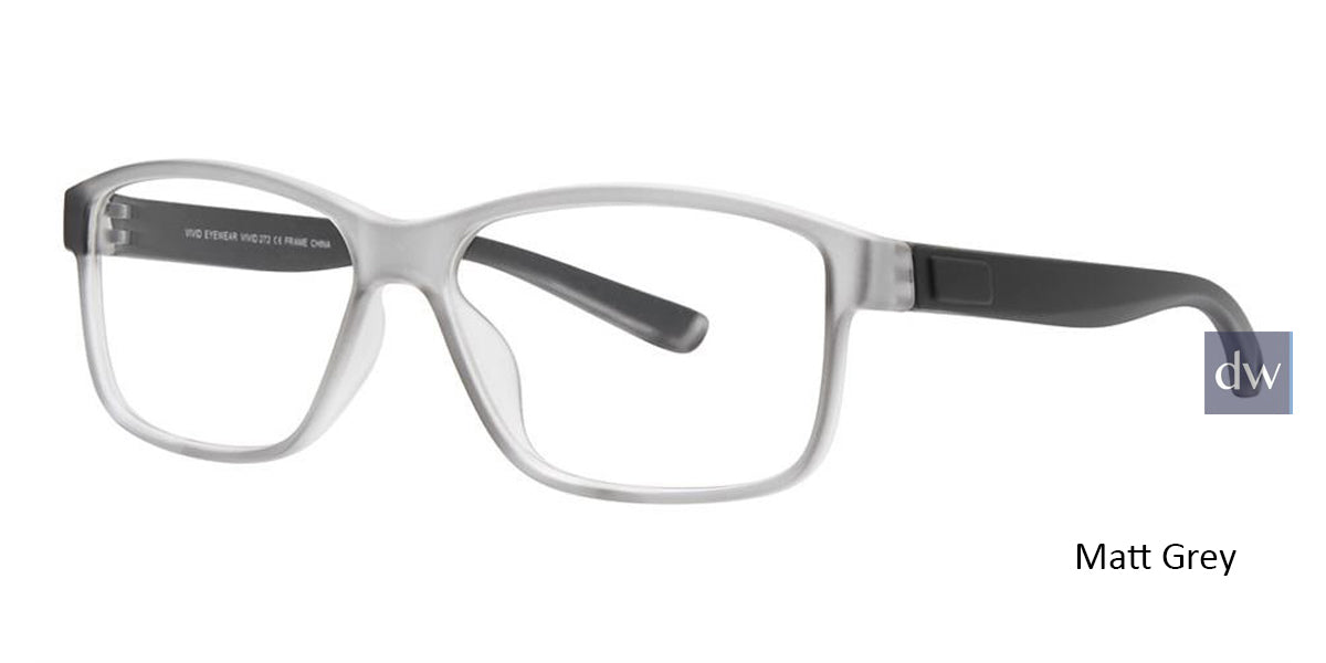 Matt Grey Vivid Collection Vivid 272 Eyeglasses.