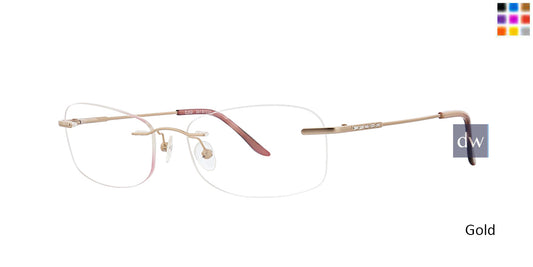 Gold Totally Rimless 272 Serenity Eyeglasses.