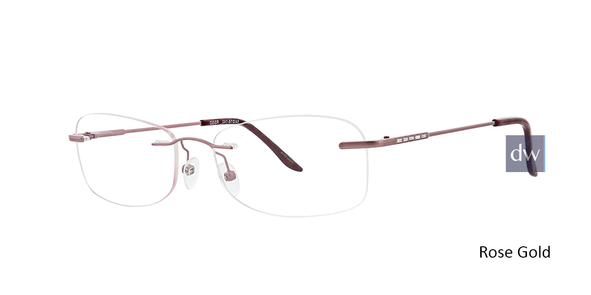 Rose Gold Totally Rimless 272 Serenity Eyeglasses.
