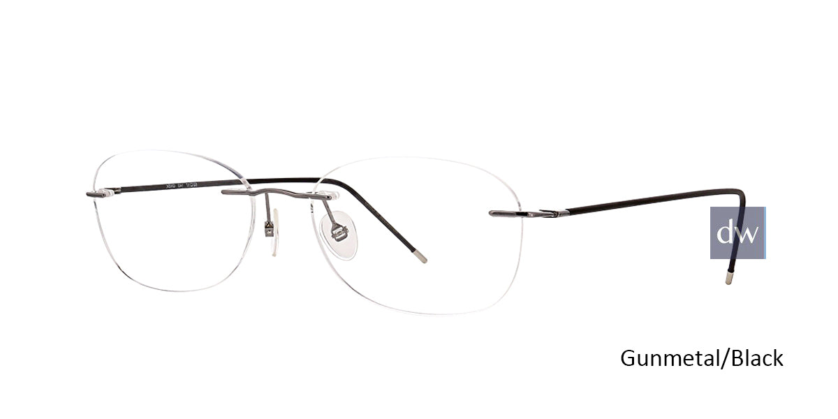 Gunmetal Black Totally Rimless 274 Velocity Eyeglasses.