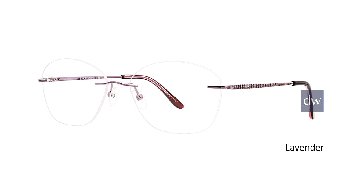 Lavender Totally Rimless 276 Chamise Eyeglasses.
