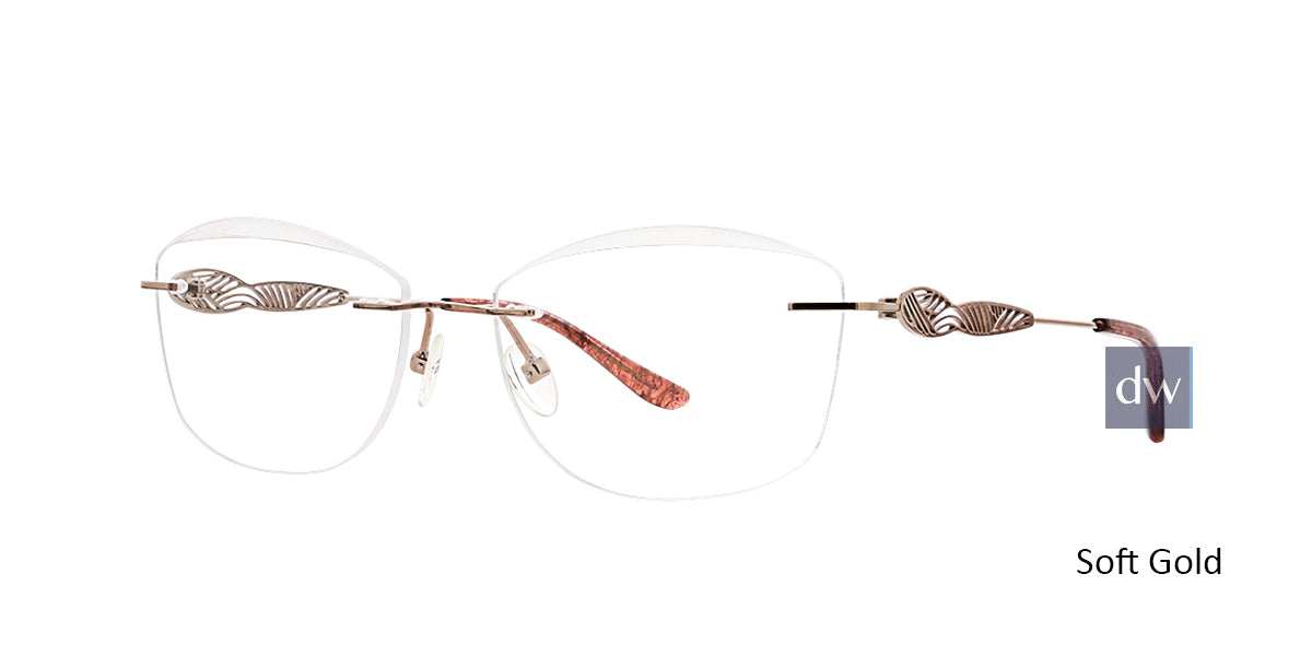 Soft Gold Totally Rimless 277 Arabella Eyeglasses.