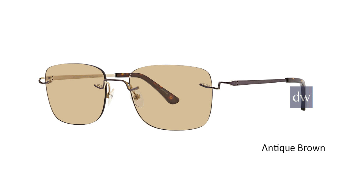 Antique Brown Totally Rimless 279 Discover Eyeglasses.