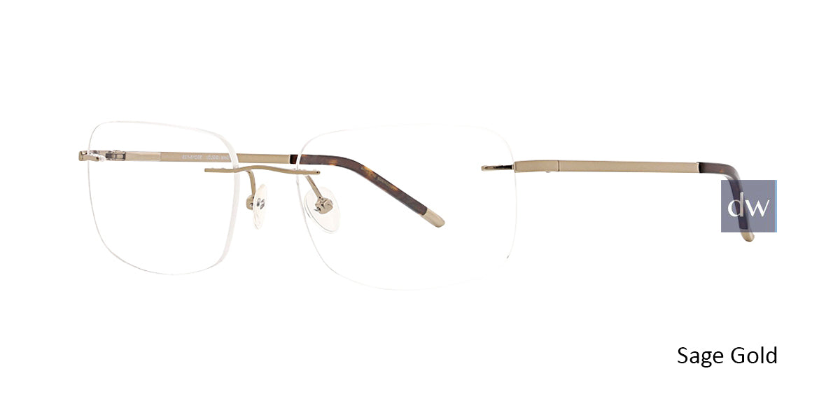 Sage Gold Totally Rimless 280 Explore Eyeglasses.
