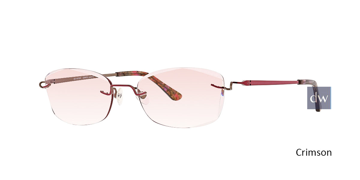 Crimson Totally Rimless 282 Evoke Eyeglasses.