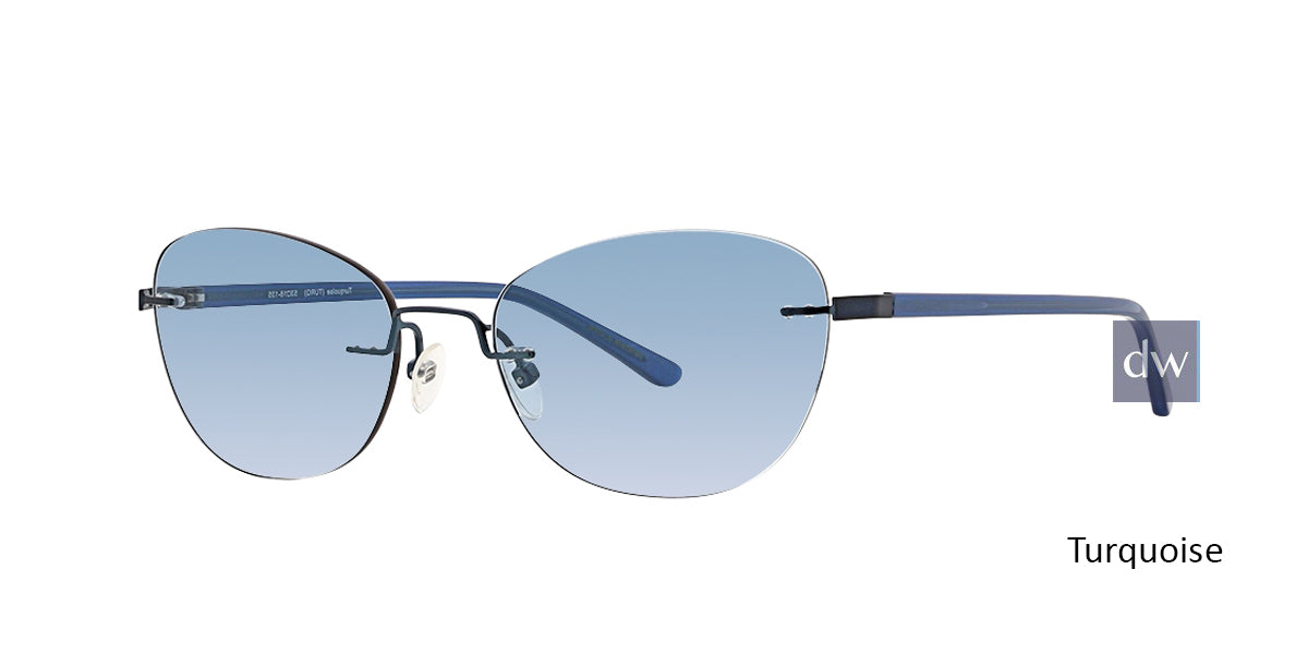 Turquoise Totally Rimless 284 Inspire Eyeglasses.